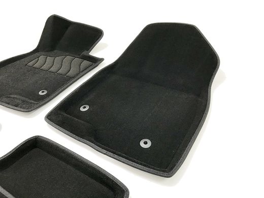 3D килимки в салон Mazda 6 2012- ворсові чорні 5шт 83711 Seintex