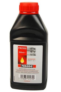 Рідина гальмівна FERODO DOT 5.1, 0,5 л FERODO FBZ050