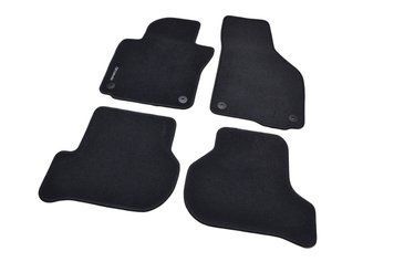 Оригинальные коврики в салон Skoda Octavia A5 2004-2013, текстильные черные, 4шт, VAG, 1Z1061420