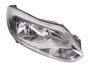 Фара передняя Ford Focus 3 2012-2014, правая, серая рамка, Depo, 431-11A4RMLDEM1
