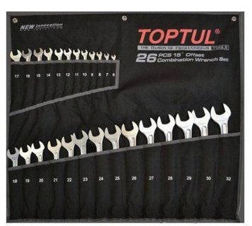 Набор комбинированных ключей 26 шт. 6-32 "Hi-Performance" TOPTUL GPAX2601