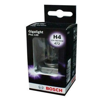 Автолампа H4 Gigalight+120% 12V 60/55W P43t (1шт)