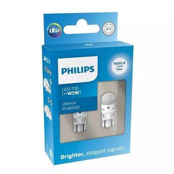 Автолампа W5W Ultinon Pro6000 LED 12V 0.7W W21x9,5d (кт 2шт)