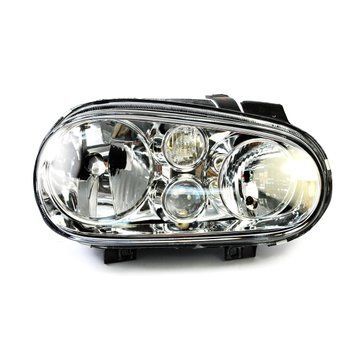 Фара передня Volkswagen Golf 4 1997-2003, права H7/H1/H3, електричне регулювання, Depo, 441-1130R-LDEMF