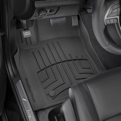 Килимки у салон Dodge Durango/Jeep Grand Cherokee 2016-, USA, з бортом, передні, чорні, Weathertech 449301IM