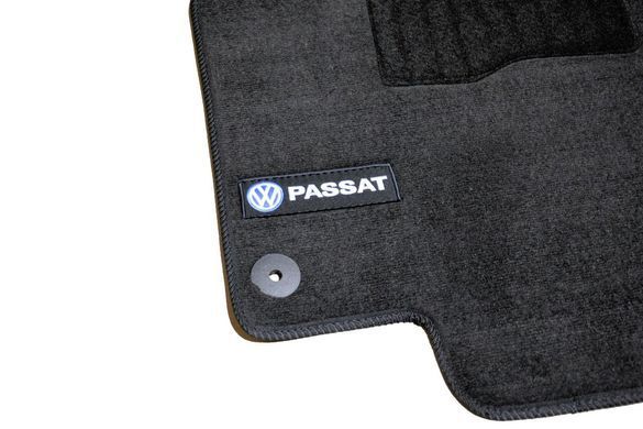 Килимки у салон (ворсові) Volkswagen Passat B6/B7 2005-2014, Premium, чорні, AVTM BLCLX1673