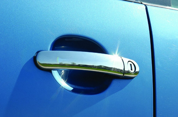 Накладки хромированные на ручки (8шт) Skoda Octavia A4/A5/Golf 4/Golf 5/Fabia 00-14/Roomster 06-14/Superb 01-08/Passat B5 1996-, Carmos, 6458259