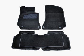 Коврики в салон (ворсовые) Mercedes-Benz E-Class W212 2009-2016/CLS-Class C218 2011-, черные, 5шт, Seintex, 90915
