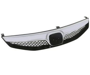 Решетка радиатора Honda Civic SD 2009-2011, черная, с хромированной накладкой, AVTM, 183011991