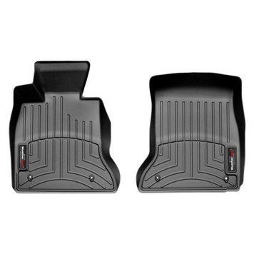 Коврики в салон BMW 5-Series F10 2010-, с бортом, передние, черные, Weathertech 443131
