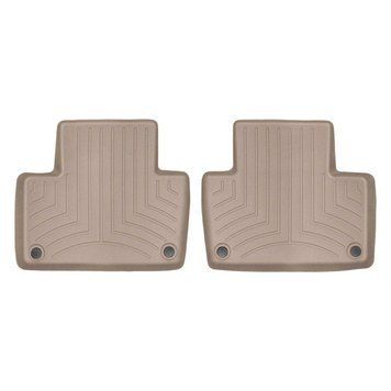 Коврики в салон Volvo XC90 2016-, hybrid, с бортом, задние, бежевые, Weathertech 458284