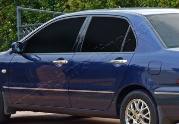 Накладки хромированные на ручки (4шт) Mitsubishi Lancer 2003-/Outlander 2001-2008/Grandis 2004-, OmsaLine, 4902041