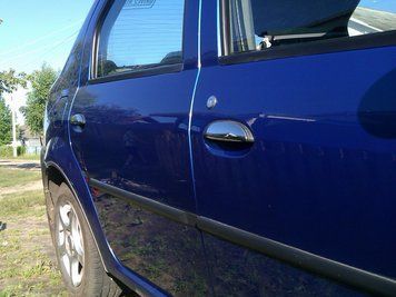 Накладки хромированные на ручки (4шт) Renault Logan 2004-2013/Scenic 1998-2003/Sybmol/Clio 1998-2006 4шт, Carmos, 6458052