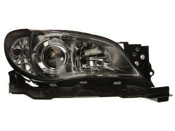 Фара передняя Subaru Impreza 2005-2007, правая H7/HB3, черная рамка, электрическая регулировка, Depo, 220-1112R-LDEM7