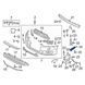 Кріплення переднього бампера Audi A6 С7 2011-2014, праве, AVTM, 4G0807284, 181214932