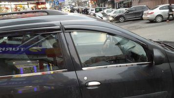 Накладки хромированные на стекла (нижние) (4шт) Dacia Logan 2006-2012, OmsaLine, 2003141
