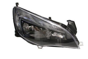 Фара передняя Opel Astra J 2012-2015, правая H7/H7, дневной свет, черная, электрическая регулировка, с моторчиком, Depo, 442-1161RMLEMD2