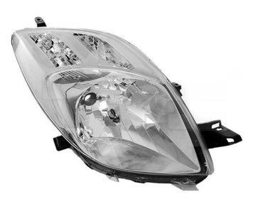 Фара передня Toyota Yaris 2001-2009, права H4, електричне/механічне регулювання, Depo, 212-11L2R-LD-EM