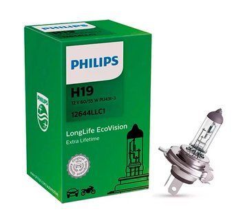 Автолампа H19 LongLife EcoVision 12V 60/55W PU43t-3 (1шт)