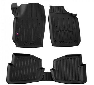 Килимки у салон Skoda Fabia 1999-2007/Volkswagen Polo 4 2001-2009/Seat Ibiza/Cordoba 2002-2008, з бортом, поліуретан, 5шт, Stingray, 5020065