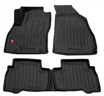 Коврики в салон Fiat Fiorino/Qubo/Peugeot Bipper/Citroen Nemo 2008-, с бортом, полиуретан, 5шт, Stingray, 5006035