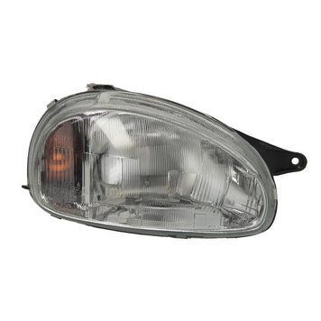 Фара передняя Opel Corsa B/Combo 1994-2001, правая H4 с поворотником, электрическая регулировка, Depo, 442-1102R-LD-EM