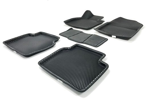 3D килимки в салон Mazda 6 (2012-) чорні 3D-EVA, 5шт Seintex