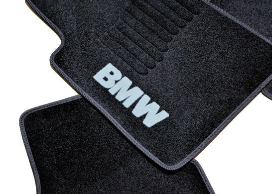 Килимки у салон (ворсові) BMW 3-Series Е46 1998-2006, чорні, 5шт, AVTM BLCCR1040
