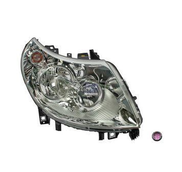 Фара передня Citroen Jumper/Fiat Ducato/Peugeot Boxer 2011-2014, права, електричне регулювання, з коректором, без ламп, Depo, 5521124RMLDEMN