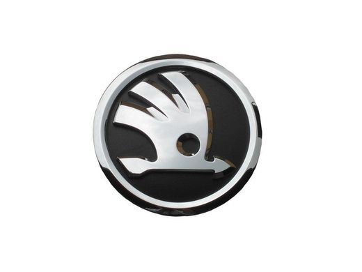 Эмблема решетки радиатора Skoda Octavia A5 09-12/Superb 01-08/Fabia/Roomster 07-14 черная (шкода октавия)