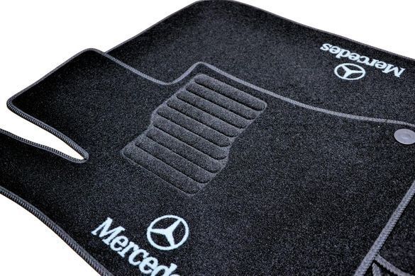 Килимки у салон (ворсові) Mercedes-Benz E-Class W212 2009-2016, Premium, чорні, 5шт, AVTM BLCLX1345