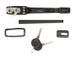 Ручка открывания двери Volkswagen Caddy 1982-1992/Golf 2/Jetta 2 1983-1992/Passat B2 1980-1988/Polo 1990-1994, передняя, левая, с отверстием под замок, без хрома AVTM, 191837207, 6012578
