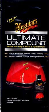 Тестер микроабразивной полироли Meguiars Ultimate Compound 14мл Meguiars G172001T