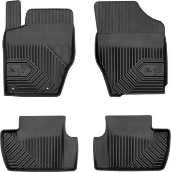 Коврики в салон Citroen C4 2004-2018, с бортом, Frogum, FG 77407299