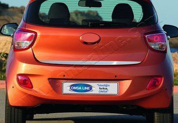 Накладка хромированная на кромку багажника Hyundai i10 5D 2013-, OmsaLine, 3240052