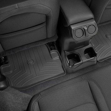 Килимки у салон Jeep Wrangler 2018-, з бортом, задні, чорні, Weathertech 4413133