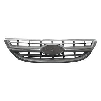 Решетка радиатора Kia Cerato 2004-2006, черная/хромированная, AVTM, 183242993