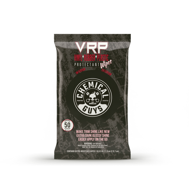 Салфетки Chemical Guys VRP Protectant Car Wipes для Vinyl, Rubber, и Plastic (50 шт) Chemical Guys PMWTVD10750