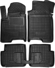 Поліуретанові килимки Fiat Panda 3 2012- чорний, кт - 4шт 11368 Avto-Gumm