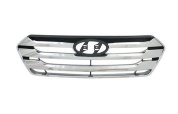 Решітка радіатора Hyundai Santa Fe 3 2012-2016, хромована, AVTM, 183237990