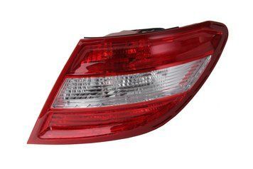 Фонарь задний Mercedes-Benz C-Class W204 2007-2011, Classic/Elegance, правый, прозрачно-красный, Depo, 440-1950R-UQ