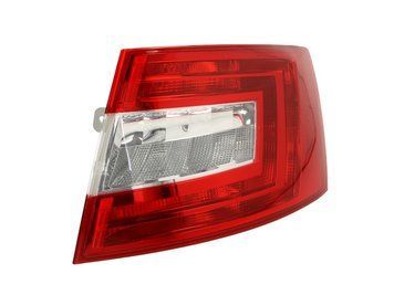 Фонарь задний Skoda Octavia A7 2013-, правый, Depo, 665-1928R-UE