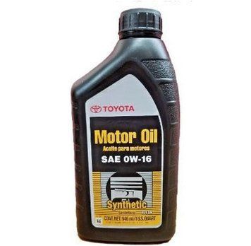 Моторное масло Toyota Synthetic Motor Oil 0W-16 Toyota/Lexus 0027916QTE