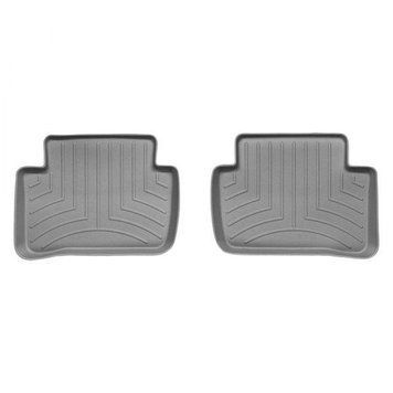 Коврики в салон Mercedes-Benz C-Class W204 2008-2014, с бортом, задние, серые, Weathertech 461612