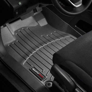 Килимки у салон Honda CR-V 2012-2017, з бортом, передні, чорні, Weathertech 444021