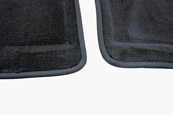 3D килимки в салон Hyundai Solaris/Kia Rio 2011-2016 ворсові чорні 5шт 83436 Seintex