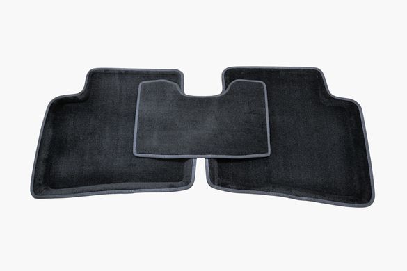 3D килимки в салон Hyundai Solaris/Kia Rio 2011-2016 ворсові чорні 5шт 83436 Seintex