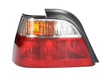 Фонарь задний Daewoo Nexia 1995-2008, левый, бело-прозрачная вставка, Depo, 222-1904L-U