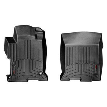 Коврики в салон Honda Accord 2013-, с бортом, передние, черные, Weathertech 444811
