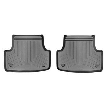 Килимки у салон Volkswagen Golf 7/Octavia A7 2013-, з бортом, задні, чорні, Weathertech 444962
